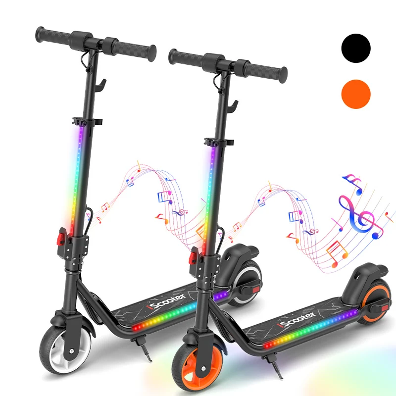 iK3Max Kinder E-Scooter 6″ mit LED & 3 Geschwindigkeiten